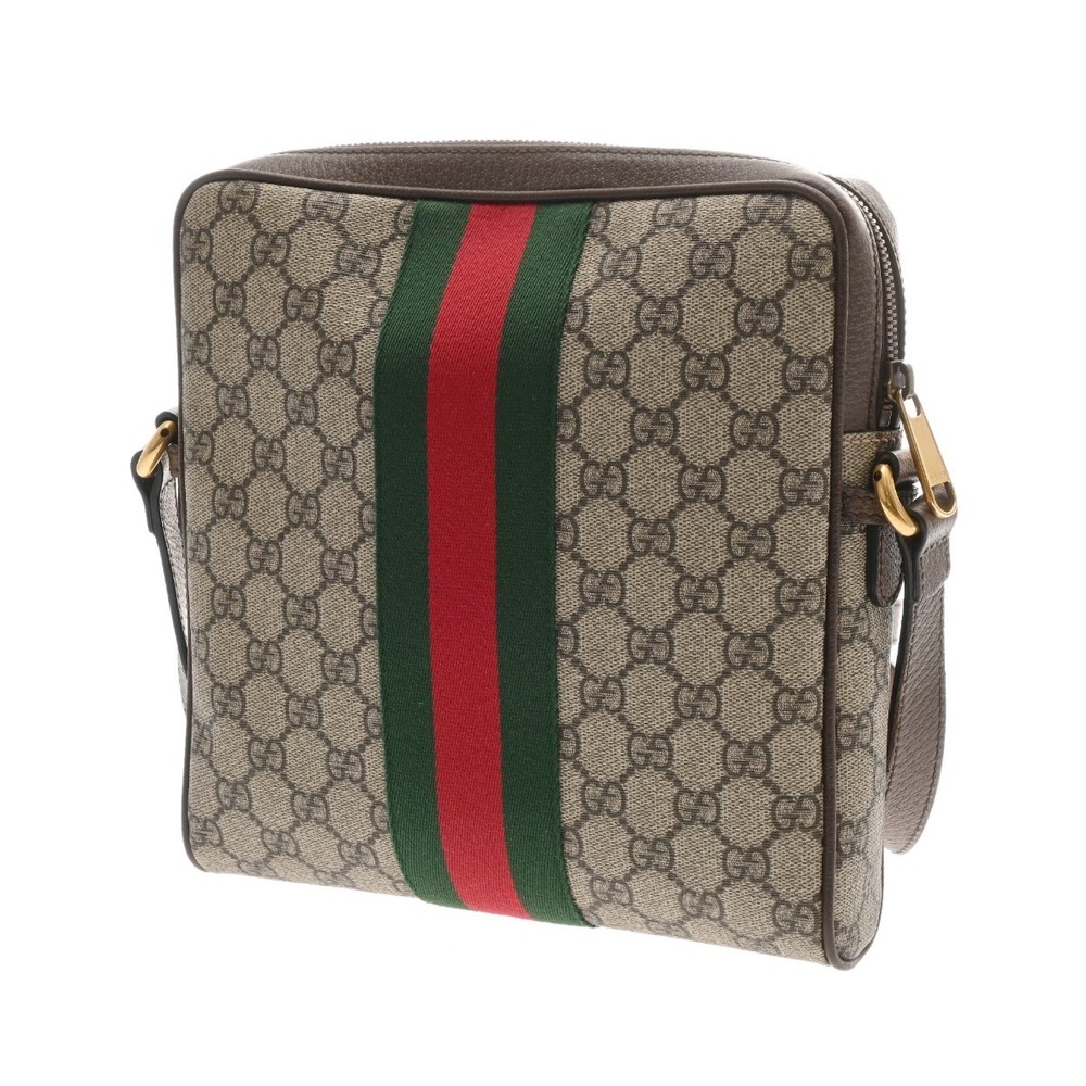 Gucci Shoulder Tan GG Messenger Bag Brown Beige Supreme
